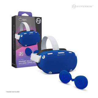 GelShell Headset Silicone Skin & Lens Cover Set for Quest 2 (Blue)