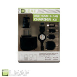 USB home and car charger kit