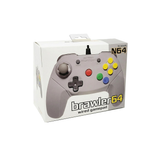 Retro Fighters Brawler64 Wired Controller — Gray packaging