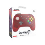 Retro Fighters Brawler64 Pro Series Wireless Controller for N64, Switch, Switch 2 & PC — Watermelon Red — gallery view 2