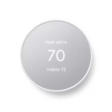 Google Nest Thermostat - Smart Programmable Wi-Fi Thermostat - Snow (GA01334-US)