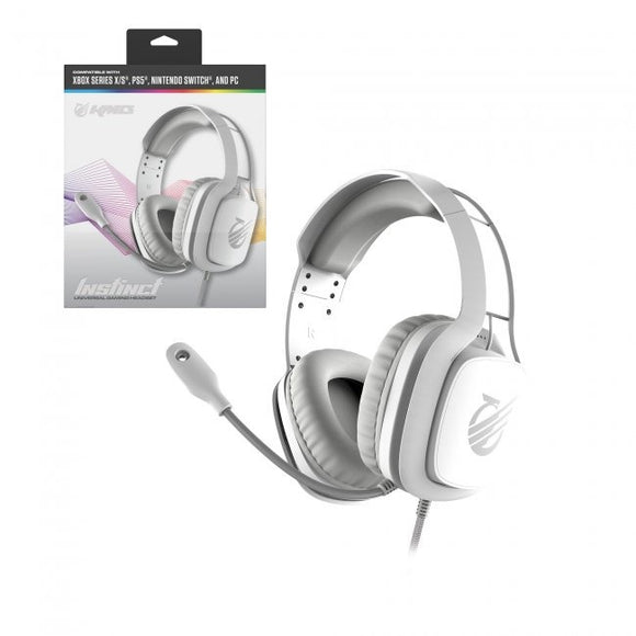 INSTINCT Deluxe Wired Headset - White
