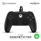 The Competitor Wired Controller Officially Licensed by Xbox Black/White