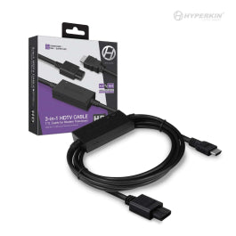 Hyperkin 3-In-1 HDTV Cable Compatible with GameCube N64 Super NES Consoles