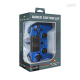 CirKa Wired Game Controller for PS4, PC and Mac in blue — packaging