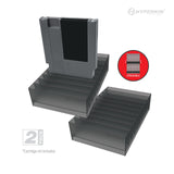 Hyperkin 10-Cartridge Storage Stand (2 Pack) for NES — loaded with cartridges