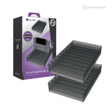 Hyperkin 10-Cartridge Storage Stand (2 Pack) for Super NES — packaging with product