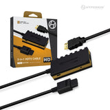 Hyperkin 3-in-1 720p HDTV Cable HD Pro Edition for GameCube, N64 and Super NES — packaging with product