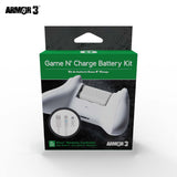 Armor3 Xbox X / S / One "Game N' Charge" Battery Kit Black or White