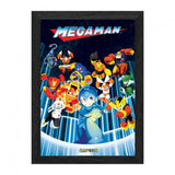 Mega Man Robot Master Ambush Dynamic 3D Lenticular Framed Wall Art Poster