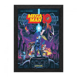 Mega Man Robot Crisis Lenticular Framed Poster - 10x12 Inch Dynamic 3D Wall Art