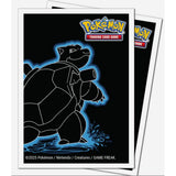 Pokemon Neon Kanto 105ct APEX Deck Protector Sleeves Blastoise