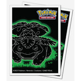 Pokemon Neon Kanto 105ct APEX Deck Protector Sleeves Venusaur