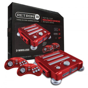 Hyperkin Retron 3 Gaming Console Red for Nintendo SNES/NES/Genesis