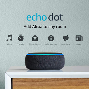 Amazon Echo Dot (3rd Gen, 2018 release) - Smart speaker with Alexa - Charcoal
