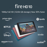 Amazon Fire HD 10 Tablet (10.1" 1080p full HD display, 32 GB) – Black (2019 Release)