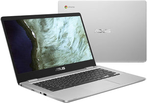 Asus Chromebook C423NA, 14" HD Nano-Edge Display, Intel Processor N3350, 4GB DDR4, 64GB eMMC, Chrome OS
