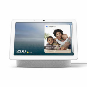 Google Nest Hub Max with Video & Speaker Google Assistant - Chalk GA00426-US