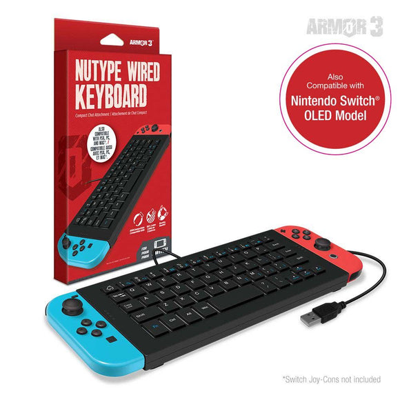 Armor3 NuType Wired Keyboard For Nintendo Switch