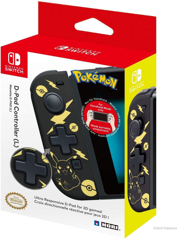 Hori Nintendo Switch D-Pad Controller (L) (Pokemon: Black & Gold Pikachu)