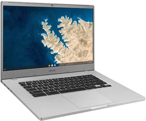 SAMSUNG XE350XBA-K01US Chromebook 4 + Chrome OS 15.6" Full HD Intel Celeron Processor N4000 4GB RAM 32Gb Emmc Gigabit Wi-Fi, Silver