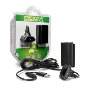 Stay N Play Controller Charge Kit for Xbox 360 (Black)
