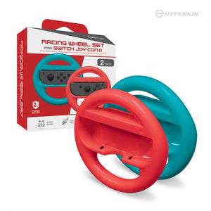 Hyperkin Racing Wheel Set for Switch Joy-Con (Blue/ Red) (2-Pack)