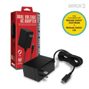 Dual Voltage AC Adapter for Nintendo Switch and Switch Dock